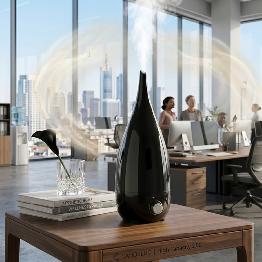 Grand Spire 2.6L High-Capacity Ultrasonic Humidifier with Precision Flow Control