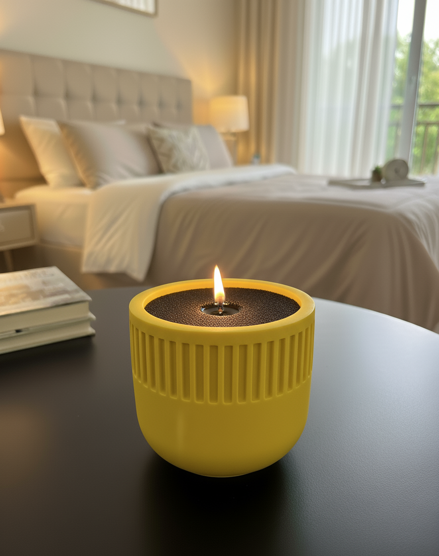 Round Ribbed Pattern Bowl