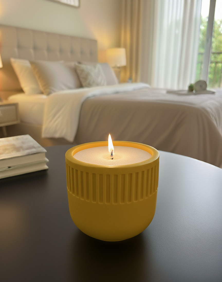 Round Ribbed Pattern Bowl