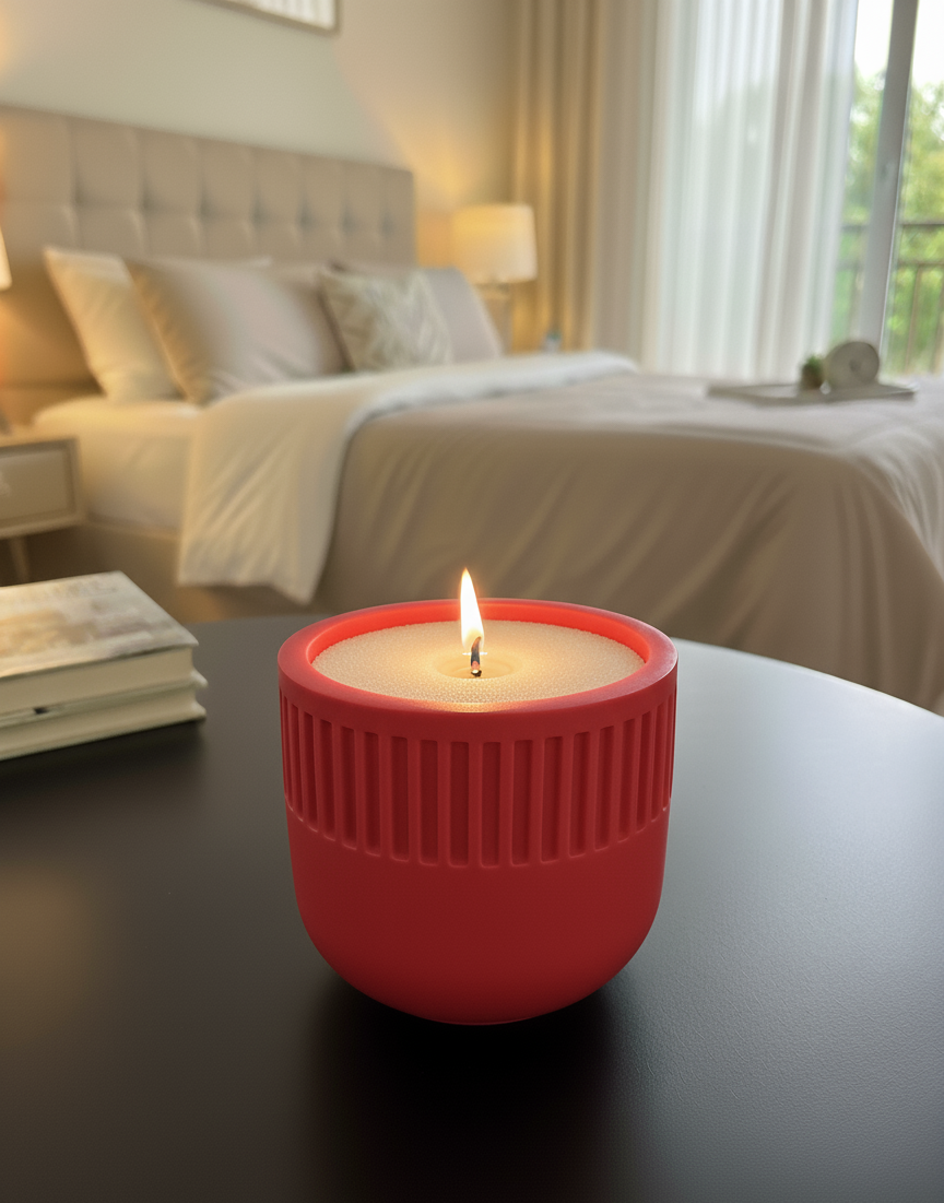 Round Ribbed Pattern Bowl