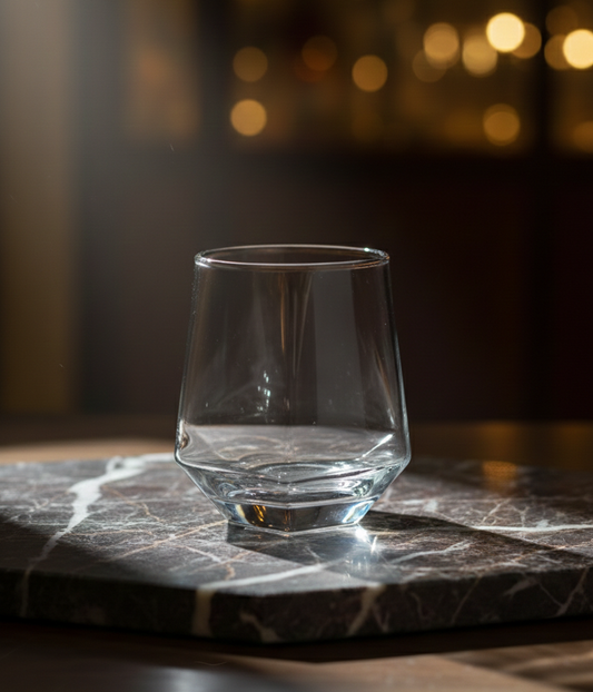 Premium Faceted Glass Candle Jar – Modern Luxury Design