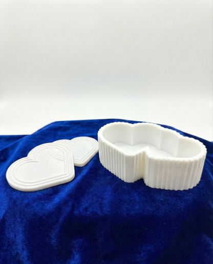 Two Hearts Jar with Cover - Candellic