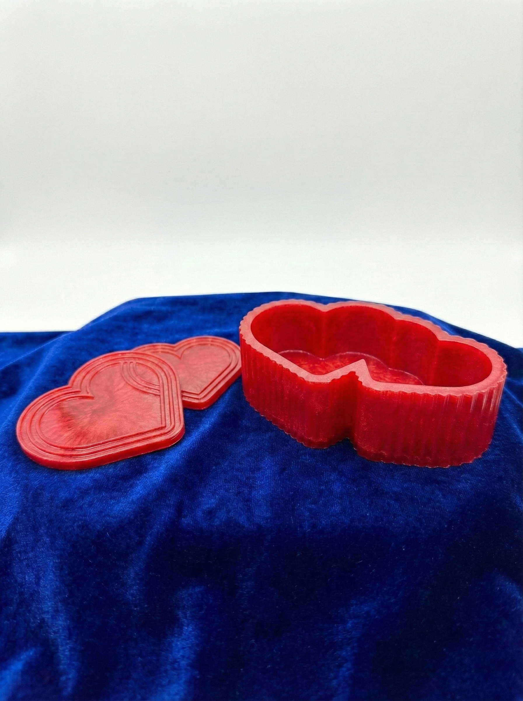 Two Hearts Jar with Cover - Candellic