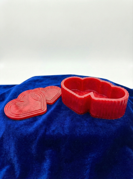 Two Hearts Jar with Cover - Candellic