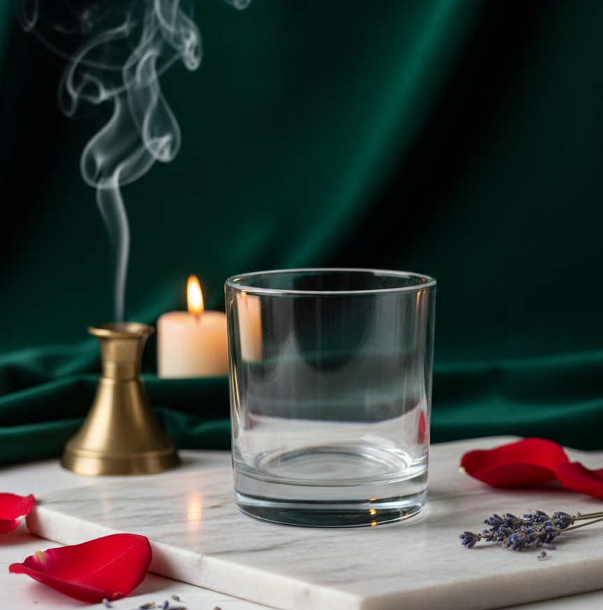 Premium Clear Glass Candle Jar