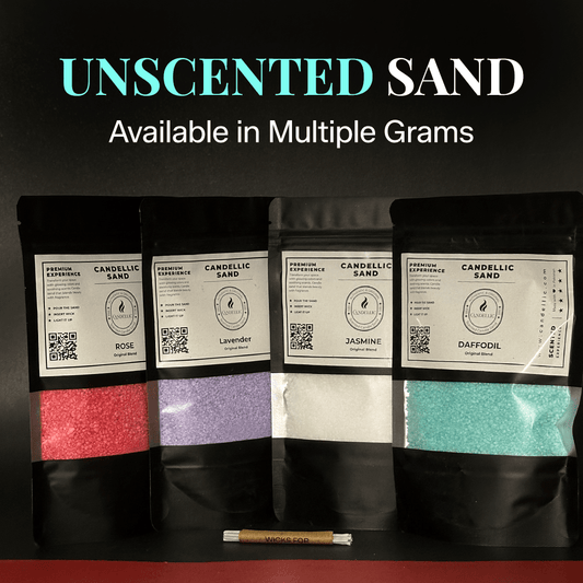 Unscented - Candellic Sand Candles - Candellic